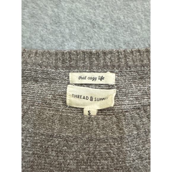Thread & Supply “That Cozy Life” Sweater – Size Small (Coco Mélange) - Picture 2 of 7